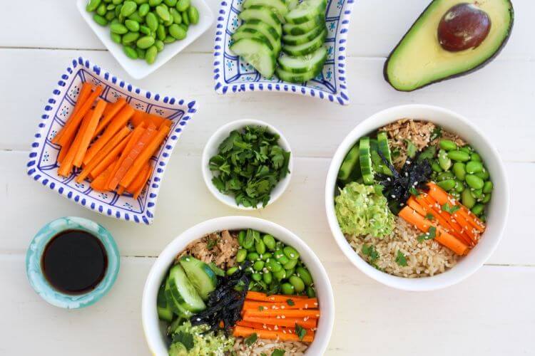 Deconstructed Tuna Bowl